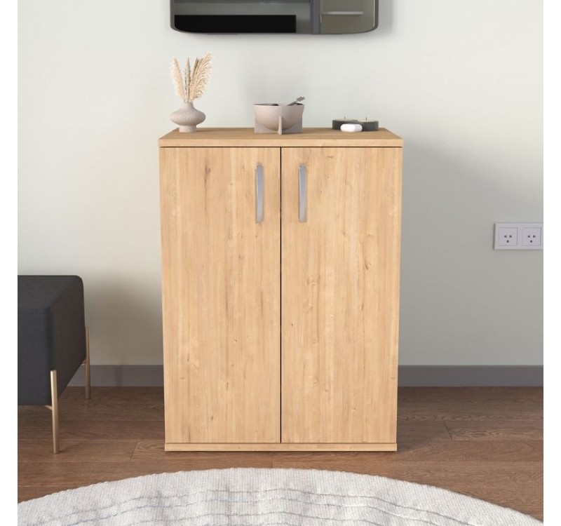 Παπουτσοθήκη - Ντουλάπι Manolo Megapap χρώμα sapphire oak 60x38x81,4εκ.