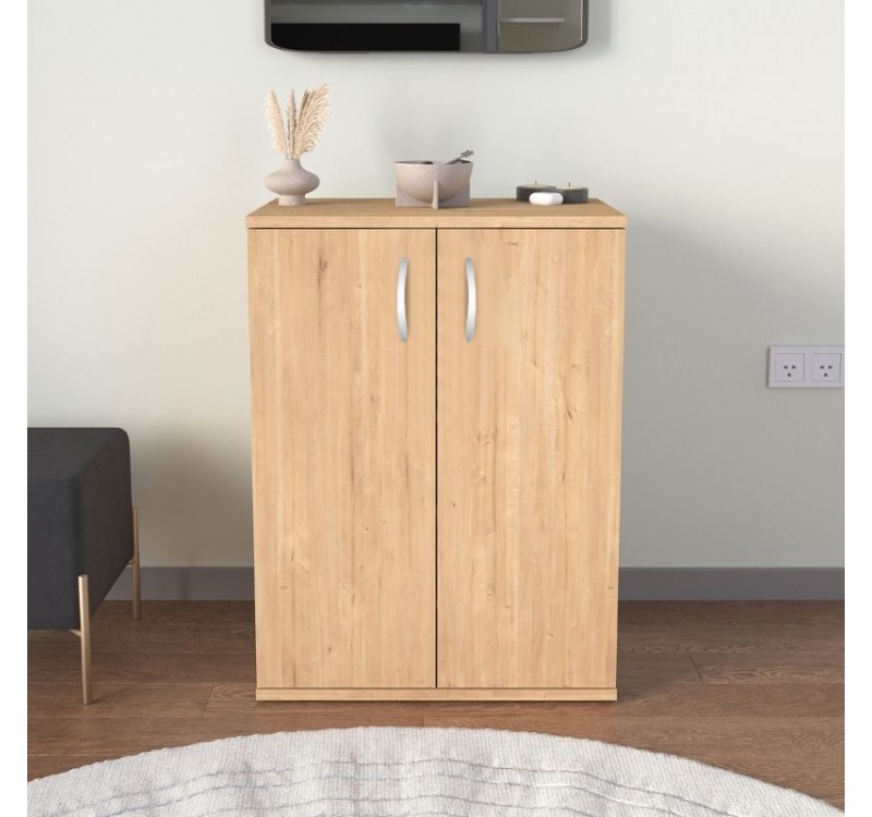 Παπουτσοθήκη - Ντουλάπι Manolo Megapap χρώμα sapphire oak 60x38x81,4εκ.