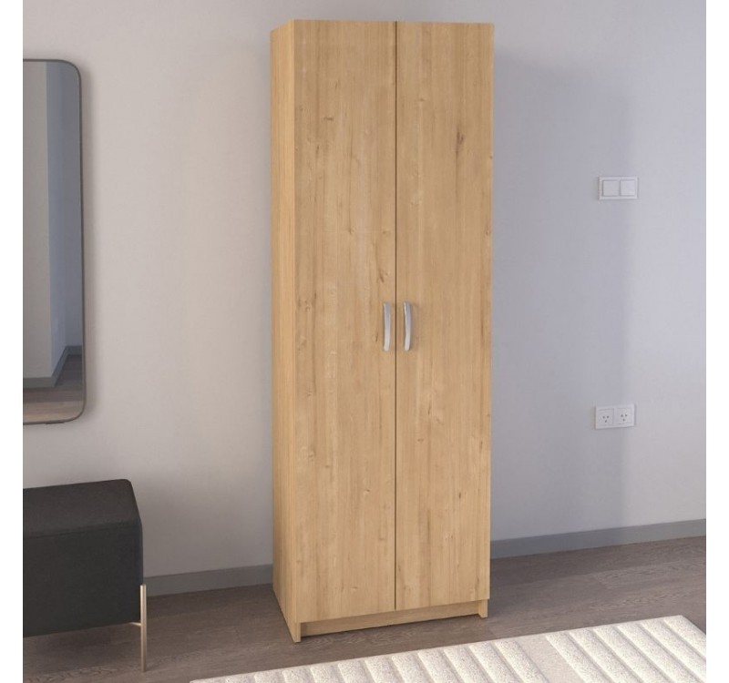 Παπουτσοθήκη Renso Megapap δίφυλλη χρώμα sapphire oak 59,8x37,8x178,5εκ.