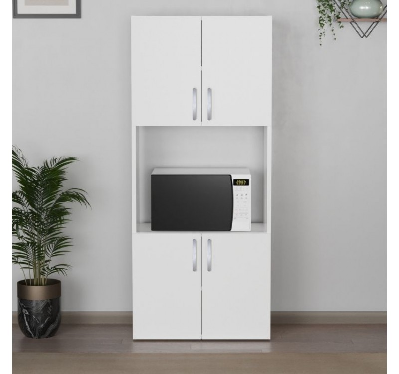 Ντουλάπα κουζίνας Armado Megapap χρώμα λευκό 60x32x140εκ.