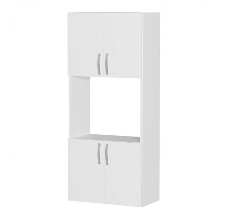 Ντουλάπα κουζίνας Armado Megapap χρώμα λευκό 60x32x140εκ.