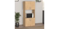 Ντουλάπα κουζίνας Armado Megapap χρώμα sapphire oak 60x32x140εκ.
