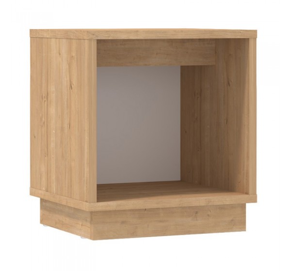 Κομοδίνο Gino Megapap χρώμα sapphire oak 40x35,3x45εκ.