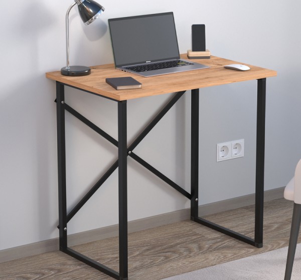 Γραφείο εργασίας Verne Megapap χρώμα pine oak 75x52x73,8εκ.