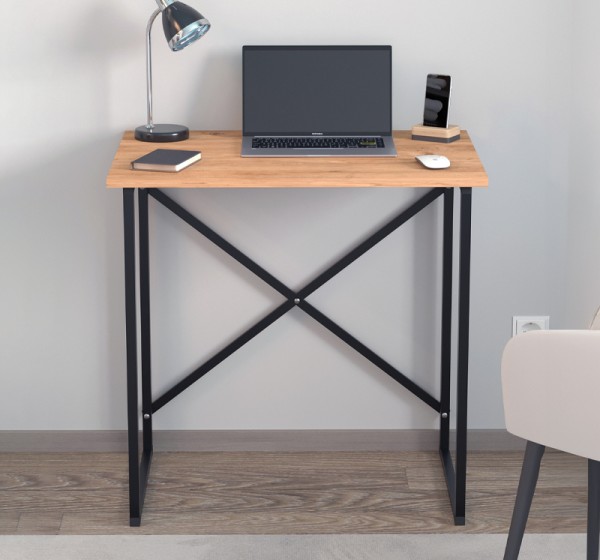 Γραφείο εργασίας Verne Megapap χρώμα pine oak 75x52x73,8εκ.