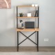 Γραφείο εργασίας Pope Megapap χρώμα pine oak 73x52x146εκ.