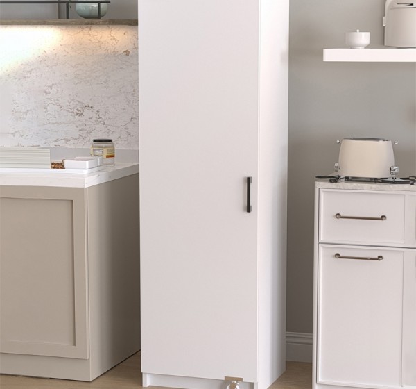 Ντουλάπι κουζίνας - μπάνιου Altay Megapap χρώμα λευκό 48,9x44,1x155,5εκ.