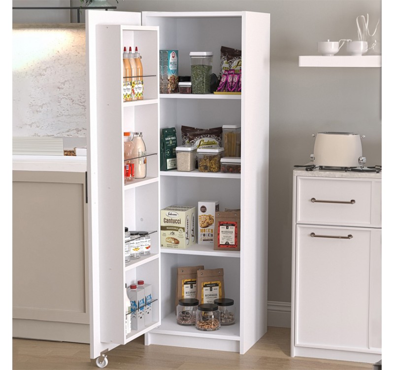 Ντουλάπι κουζίνας - μπάνιου Altay Megapap χρώμα λευκό 48,9x44,1x155,5εκ.