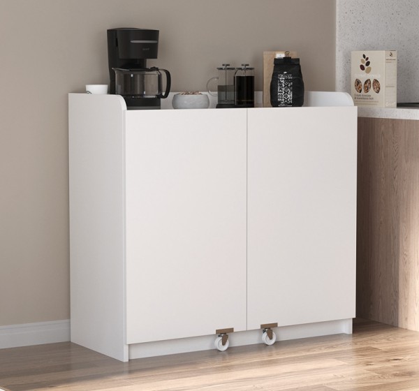 Ντουλάπι κουζίνας - μπάνιου Altay I Megapap χρώμα λευκό 97,8x44,1x91,5εκ.