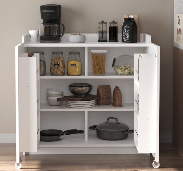 Ντουλάπι κουζίνας - μπάνιου Altay I Megapap χρώμα λευκό 97,8x44,1x91,5εκ.