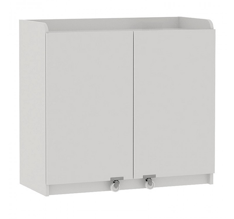 Ντουλάπι κουζίνας - μπάνιου Altay I Megapap χρώμα λευκό 97,8x44,1x91,5εκ.