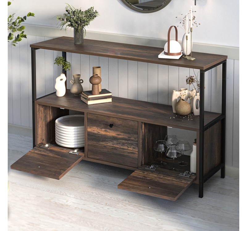 Μπουφές Mars Megapap χρώμα rustic καρυδί 122x36x80,1εκ.