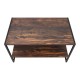 Τραπεζάκι σαλονιού Giza Megapap χρώμα rustic καρυδί 90,2x50,3x50,4εκ.