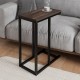 Τραπεζάκι βοηθητικό Agiro Megapap χρώμα rustic καρυδί 45,7x25,5x62,9εκ.