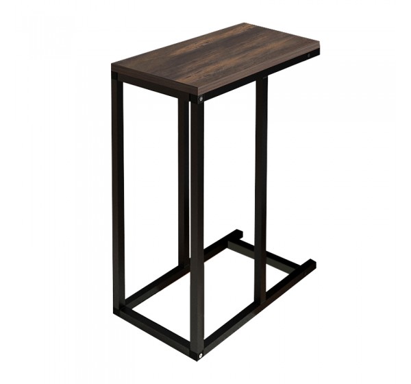 Τραπεζάκι βοηθητικό Agiro Megapap χρώμα rustic καρυδί 45,7x25,5x62,9εκ.