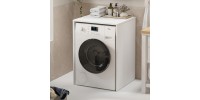 Έπιπλο πλυντηρίου Pinar Megapap χρώμα λευκό 65,5x60x88,6εκ.