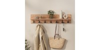 Κρεμάστρα τοίχου Kery Megapap χρώμα pine oak 91x11x20εκ.