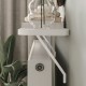 Ραφιέρα τοίχου Barca Megapap χρώμα λευκό 120x17,5x20,4εκ.
