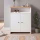 Παπουτσοθήκη - Ντουλάπι Efsun Megapap χρώμα λευκό - sapphire oak 62x35x86εκ.