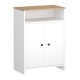 Παπουτσοθήκη - Ντουλάπι Efsun Megapap χρώμα λευκό - sapphire oak 62x35x86εκ.