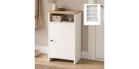 Παπουτσοθήκη - Ντουλάπι Talsa Megapap χρώμα λευκό - sapphire oak 50x35,3x86εκ.