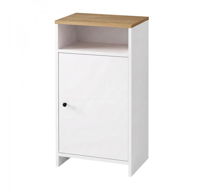 Παπουτσοθήκη - Ντουλάπι Talsa Megapap χρώμα λευκό - sapphire oak 50x35,3x86εκ.