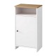 Παπουτσοθήκη - Ντουλάπι Talsa Megapap χρώμα λευκό - sapphire oak 50x35,3x86εκ.