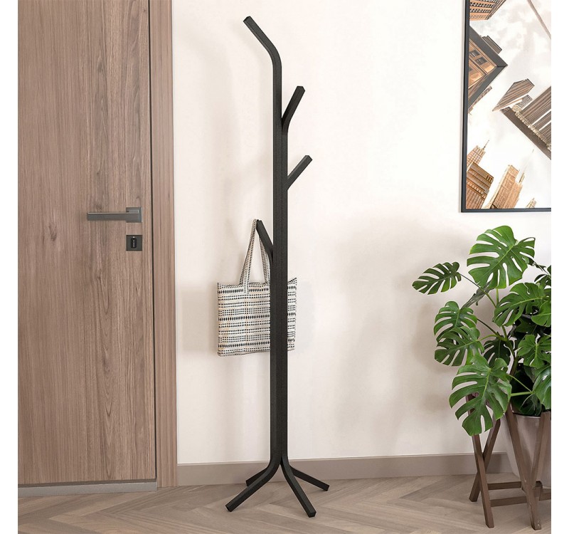 Καλόγερος Triad Megapap μεταλλικός χρώμα μαύρο 37,5x37,5x146,8εκ.