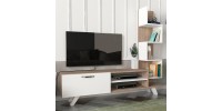 Έπιπλο τηλεόρασης Ceren Megapap χρώμα λευκό - cordoba 149,5x31x131,6εκ.