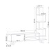 Έπιπλο τηλεόρασης Ceren Megapap χρώμα λευκό - cordoba 149,5x31x131,6εκ.