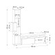 Σύνθεση τηλεόρασης Tulip Megapap χρώμα λευκό 160x29,5x160εκ.