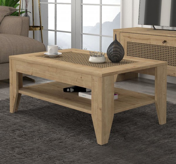 Τραπεζάκι σαλονιού Madura Megapap χρώμα sapphire oak 90x60x40εκ.