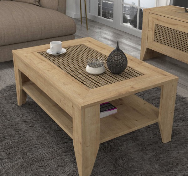 Τραπεζάκι σαλονιού Madura Megapap χρώμα sapphire oak 90x60x40εκ.