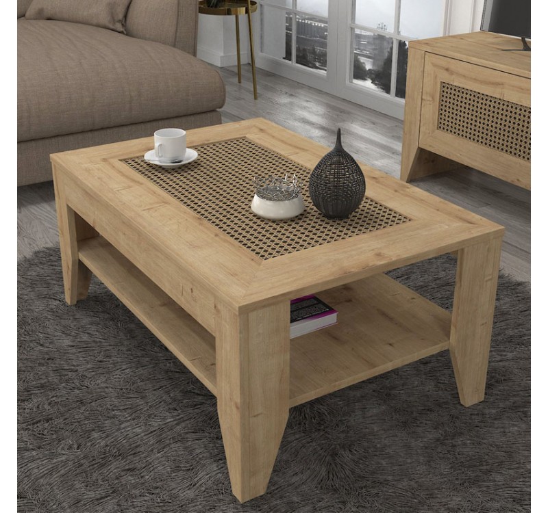 Τραπεζάκι σαλονιού Madura Megapap χρώμα sapphire oak 90x60x40εκ.