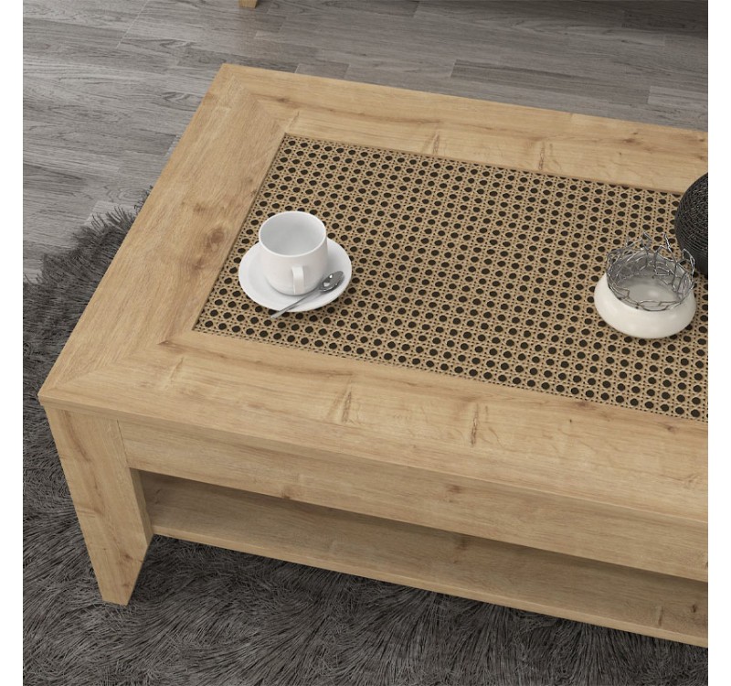 Τραπεζάκι σαλονιού Madura Megapap χρώμα sapphire oak 90x60x40εκ.