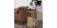 Τραπεζάκι βοηθητικό Rosana Megapap χρώμα sapphire oak 35x29,5x60εκ.