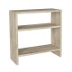 Τραπεζάκι βοηθητικό Silvanus Megapap χρώμα travertine 51x17,5x49εκ.