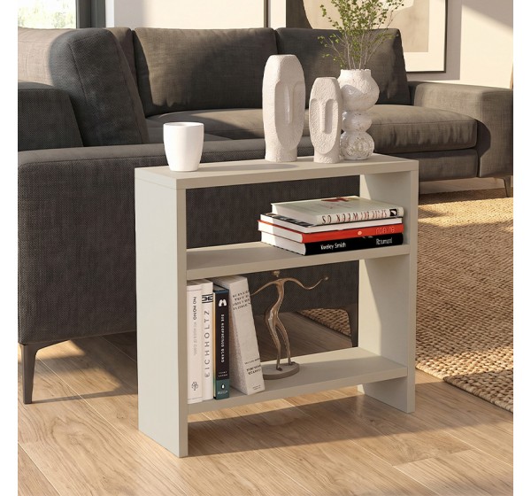 Τραπεζάκι βοηθητικό Silvanus Megapap χρώμα sandstone 51x17,5x49εκ.
