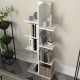 Βιβλιοθήκη Tree Megapap χρώμα λευκό 45x21,4x121,8εκ.