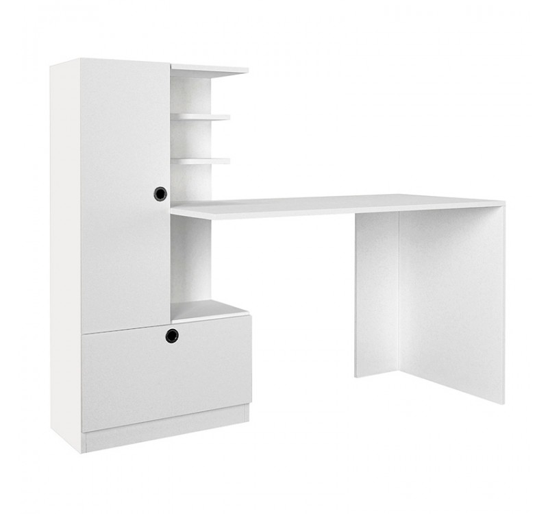 Γραφείο εργασίας Domingo Megapap χρώμα λευκό 149,5x60x120εκ.