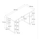 Γραφείο εργασίας Pontus Megapap χρώμα λευκό 145x60x74,4εκ.