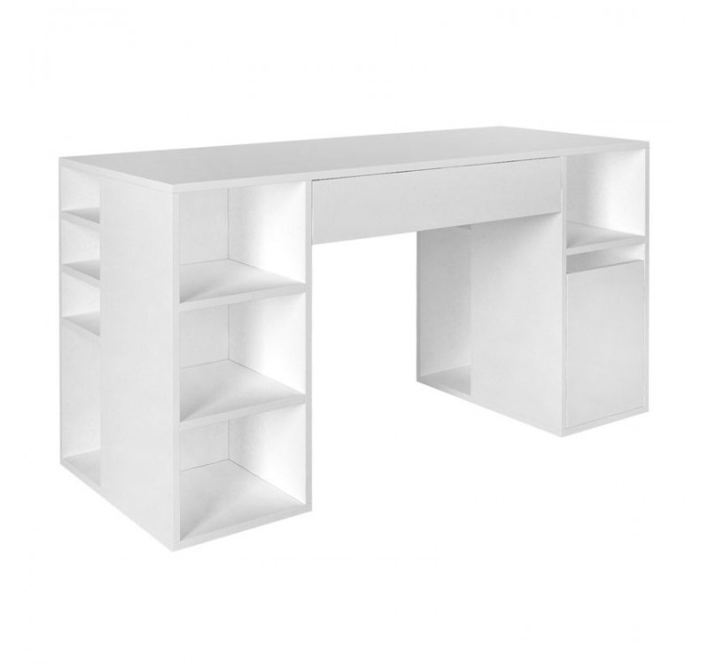 Γραφείο εργασίας Pontus Megapap χρώμα λευκό 145x60x74,4εκ.