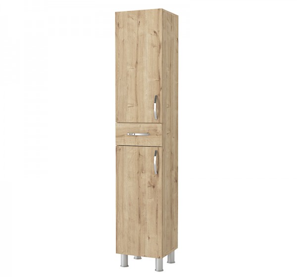 Ντουλάπι κουζίνας - μπάνιου Selina Megapap χρώμα sapphire oak 35x31x179εκ.