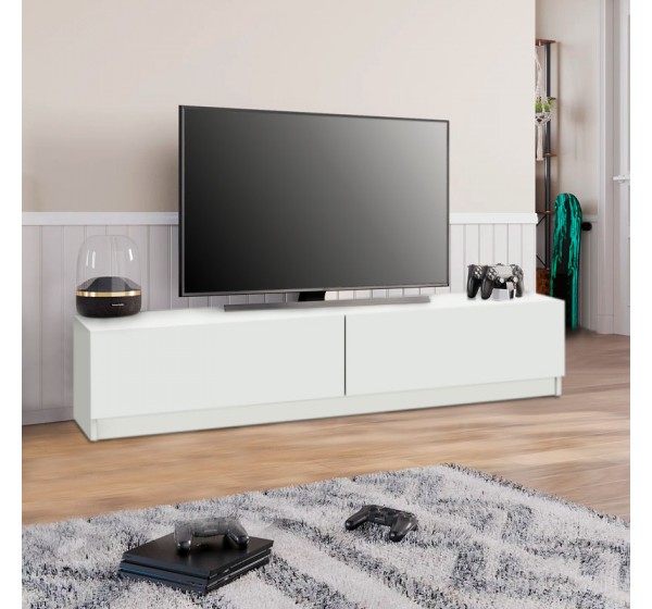 Έπιπλο τηλεόρασης Ahenk Megapap χρώμα λευκό 160x31,3x32,9εκ.