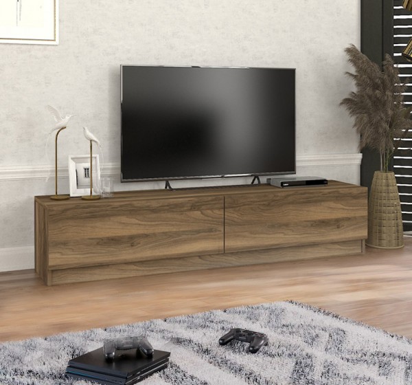 Έπιπλο τηλεόρασης Ahenk Megapap χρώμα καρυδί 160x31,3x32,9εκ.