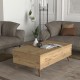 Τραπεζάκι σαλονιού Roy Megapap με σερβιτόρο χρώμα sepet oak 121x69x40εκ.
