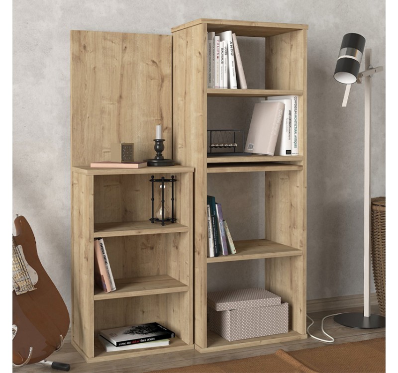 Γραφείο εργασίας πολυμορφικό Last Megapap χρώμα sapphire oak 119x44,7x123εκ.