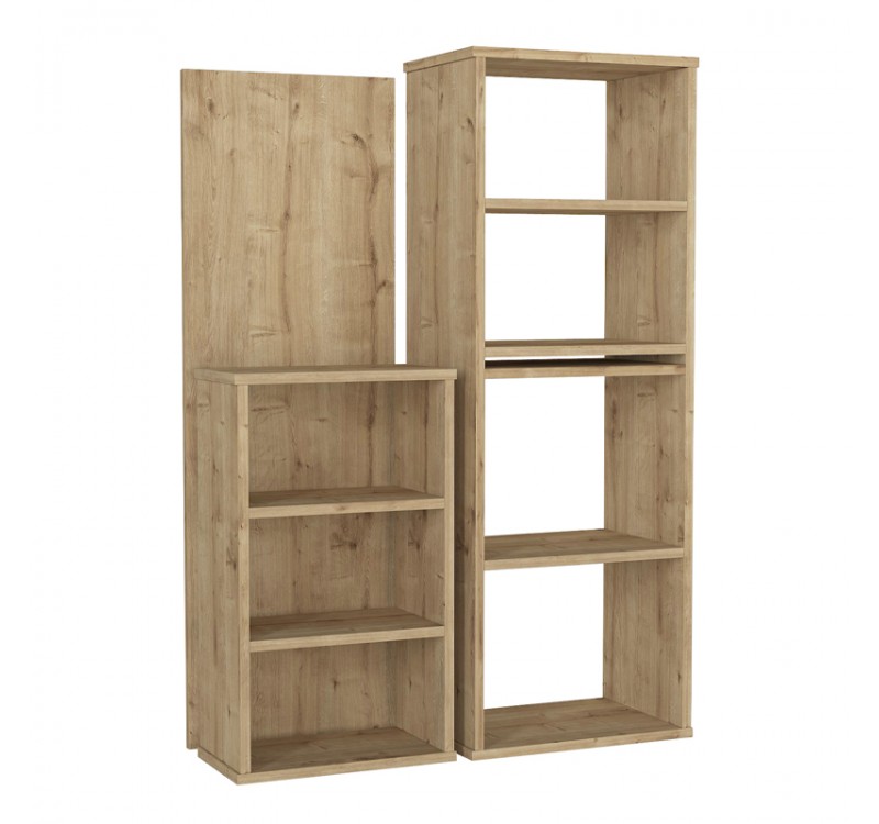 Γραφείο εργασίας πολυμορφικό Last Megapap χρώμα sapphire oak 119x44,7x123εκ.