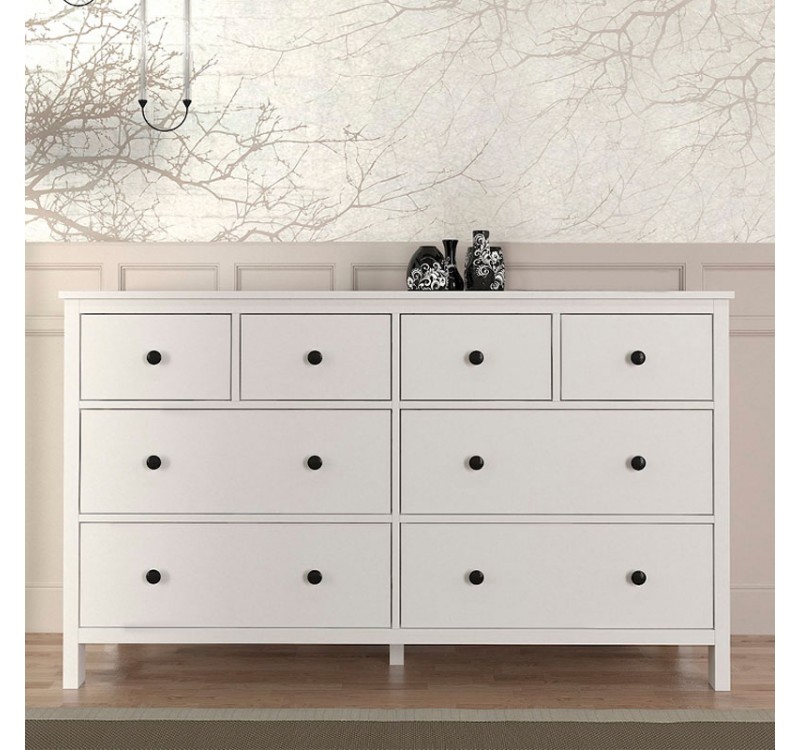 Συρταριέρα - Μπουφές Sabina Megapap χρώμα λευκό 160x50x96εκ.