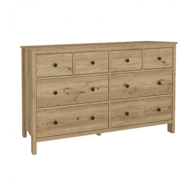 Συρταριέρα - Μπουφές Sabina Megapap χρώμα sepet oak 160x50x96εκ.